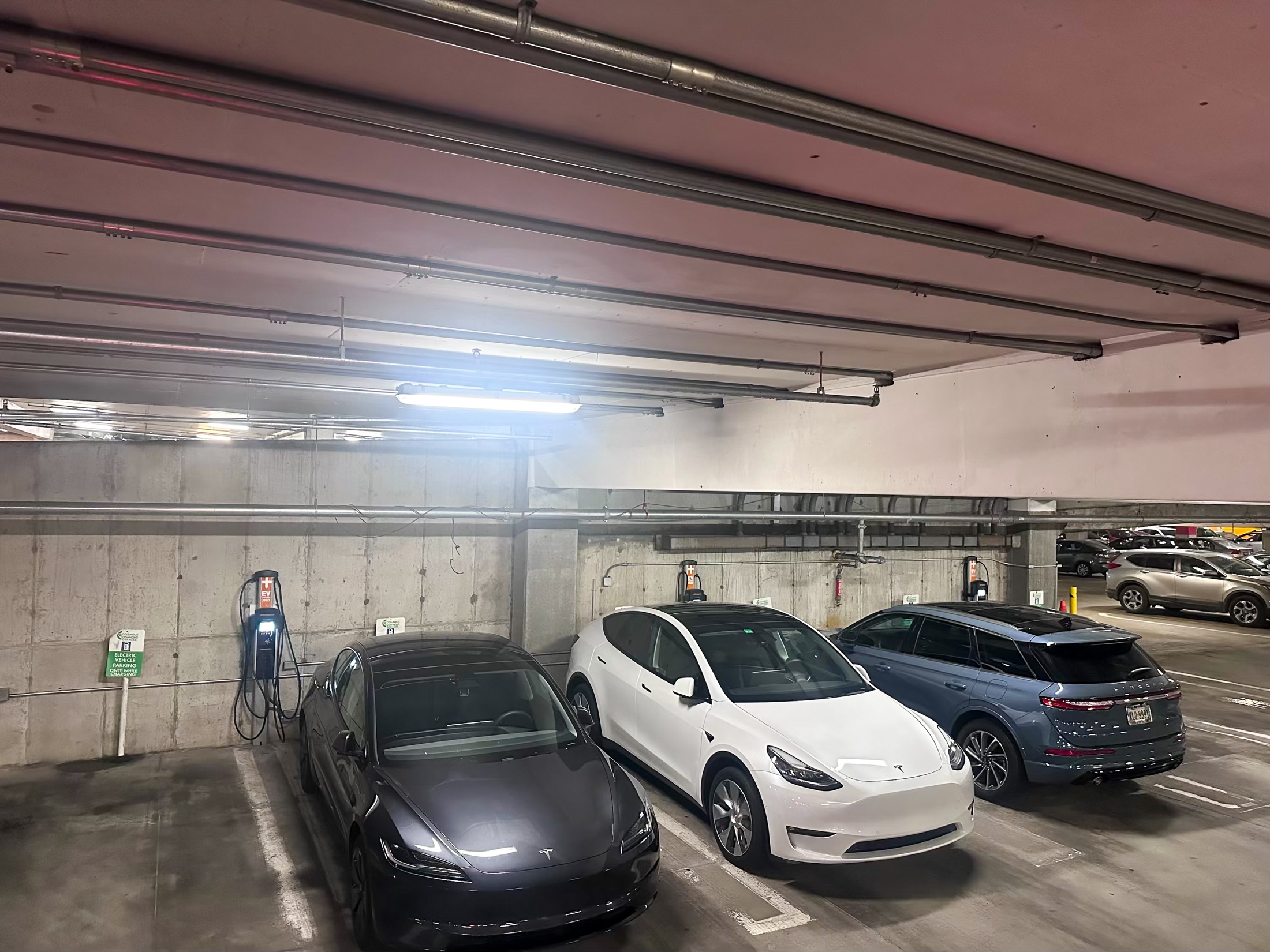 EV charging at Columbus Commons