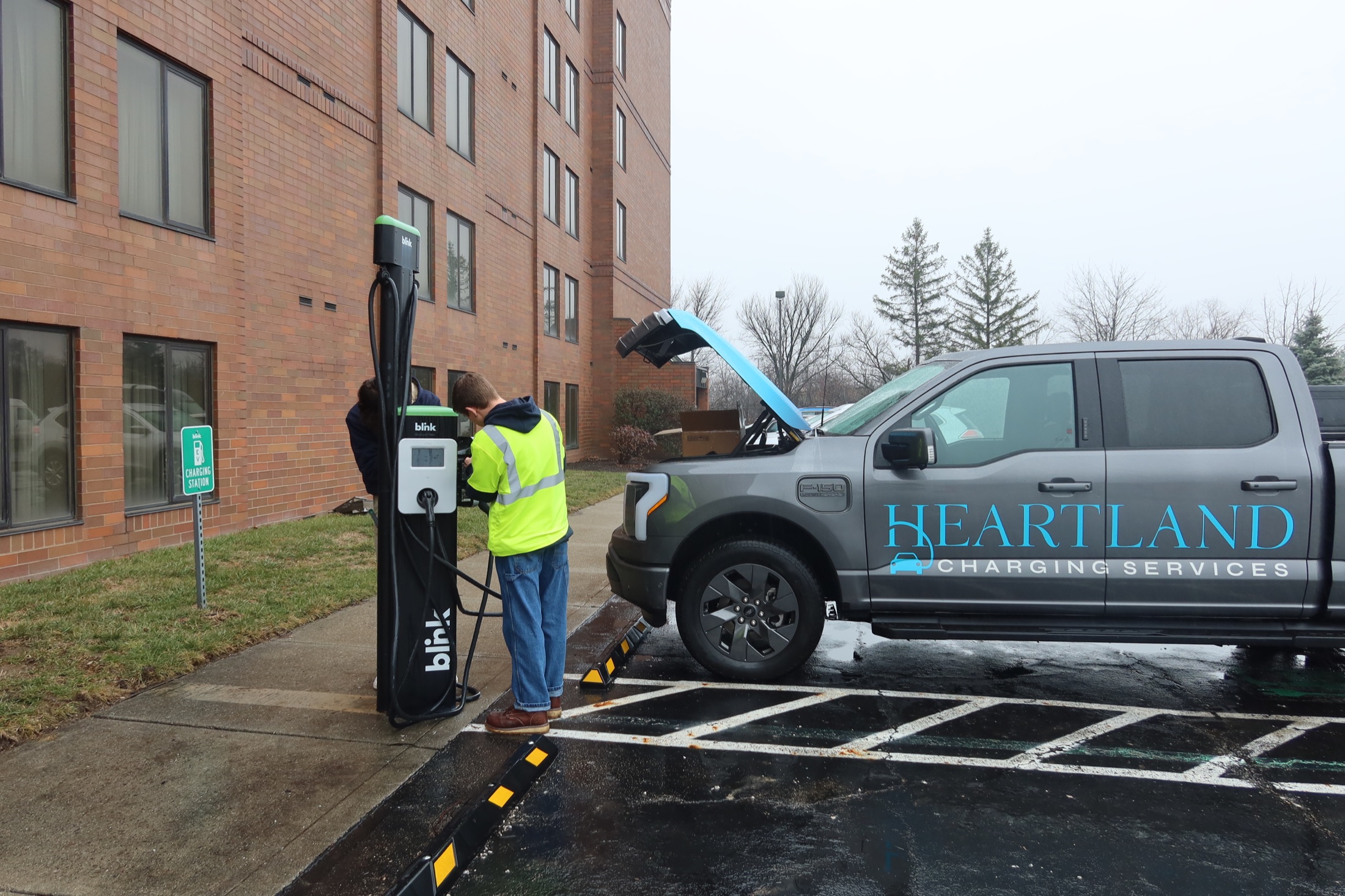EV charging at Marriott Columbus