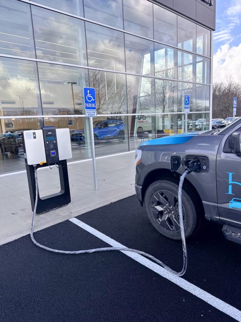 Coughlin Kia Pataskala EV charging installation