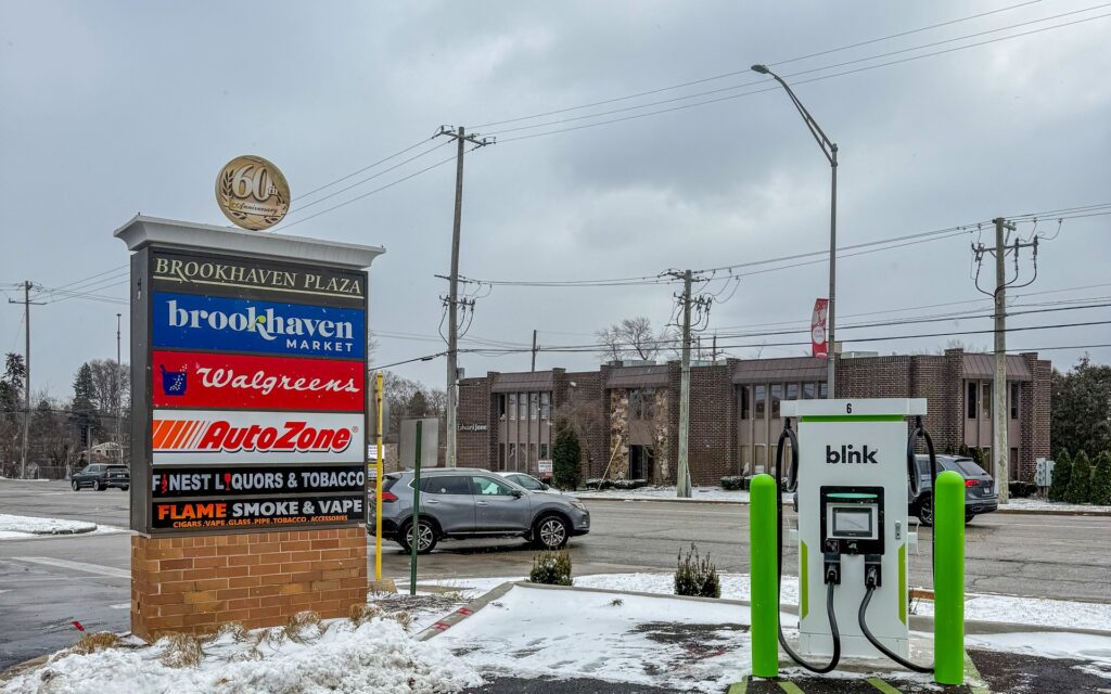 Brookhaven Market EV charging installation