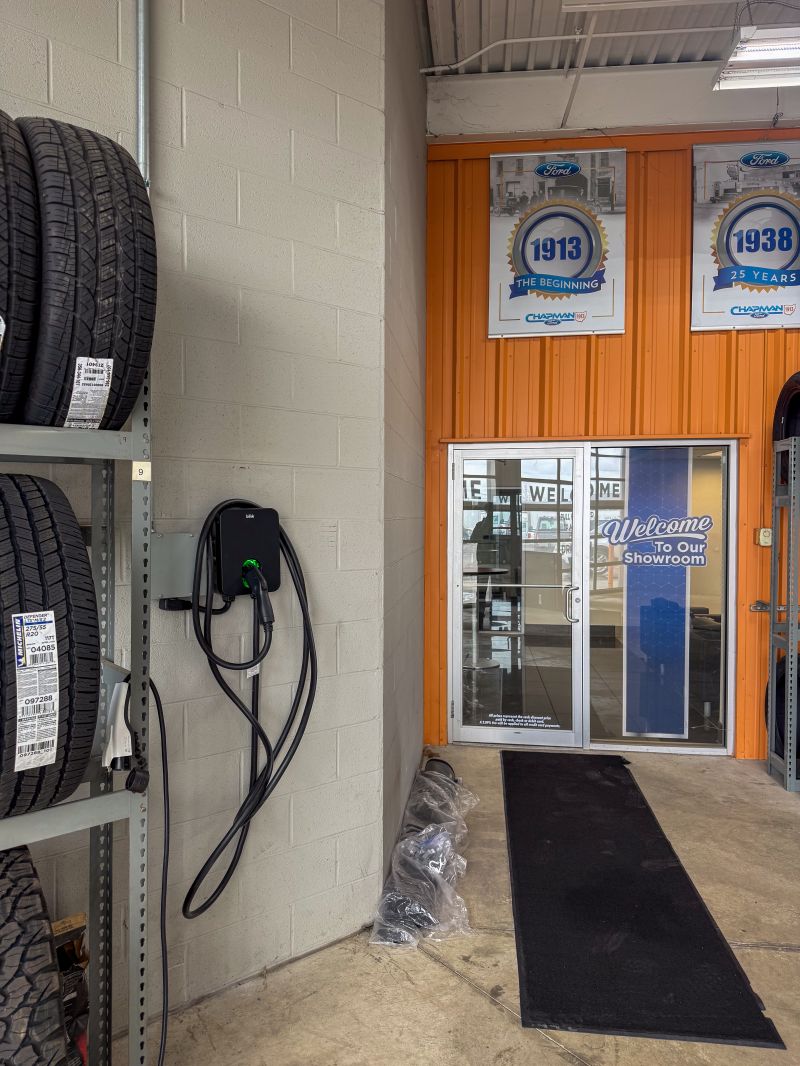 EV charging at Coughlin Ford — Marysville