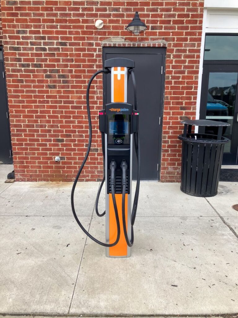 EV charging at Evans Farms