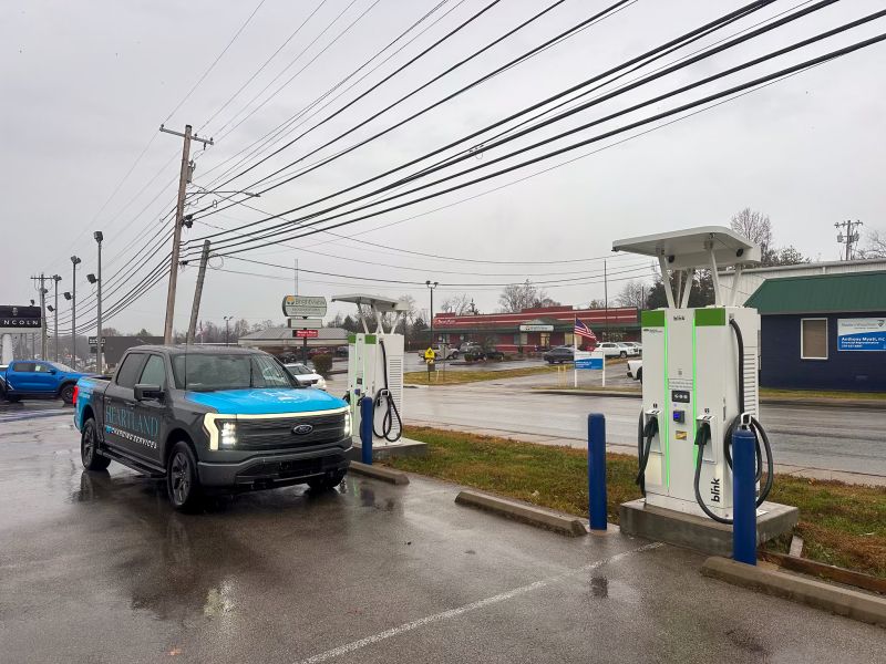 EV charging at Gillie Hyde Ford