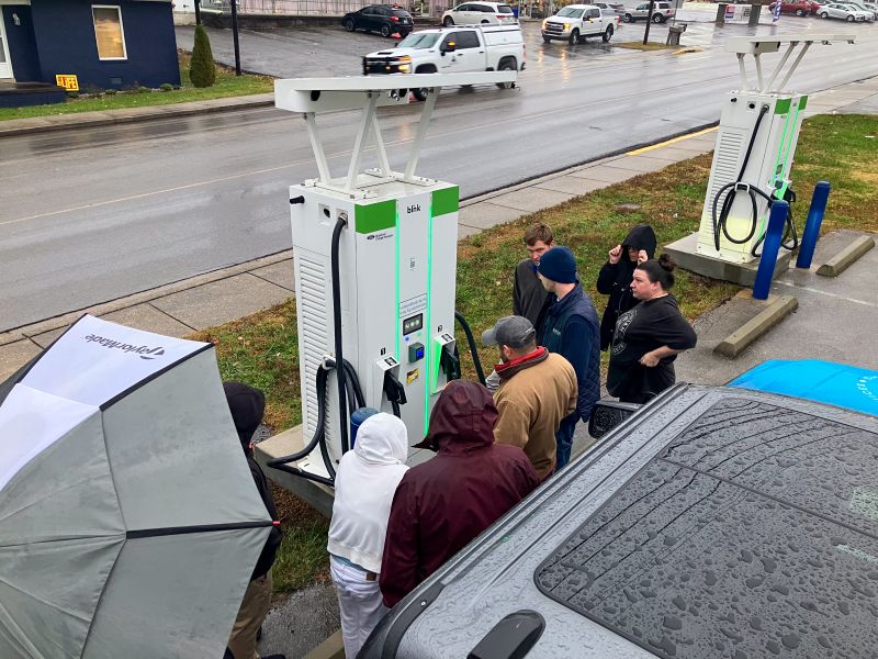 EV charging at Gillie Hyde Ford