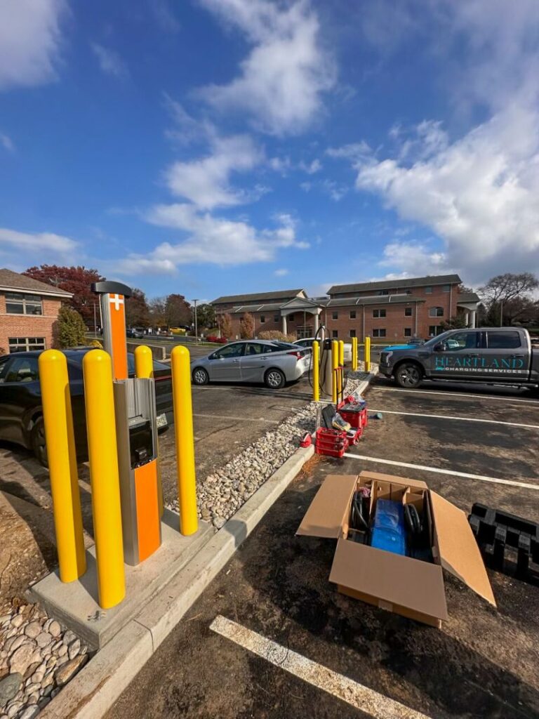 EV charging at Home City Ice