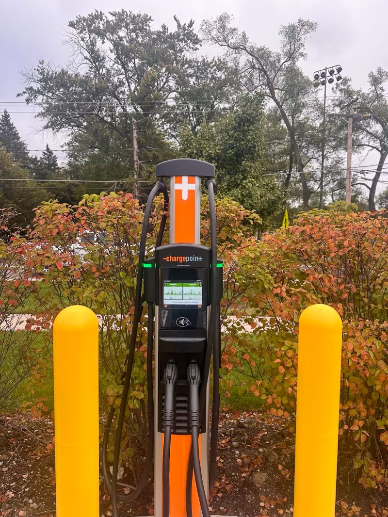 EV charging at Prospect Heights Public Library District