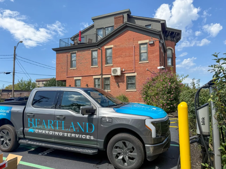 EV charging installed at a commercial office property