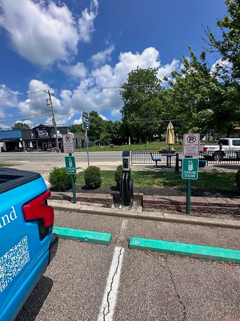 EV charging installed for a municipal property
